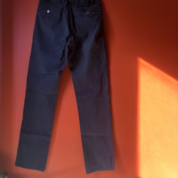 ❤️Massimo Dutti Blue/ Grey Chinos Slacks Pants 30 - Picture 2 of 8